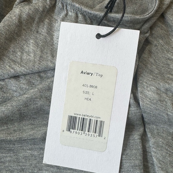 Bailey 44 “Aviator” Sleeveless Surplus Top In Heather Gray Large New With Tags! - Picture 8 of 8